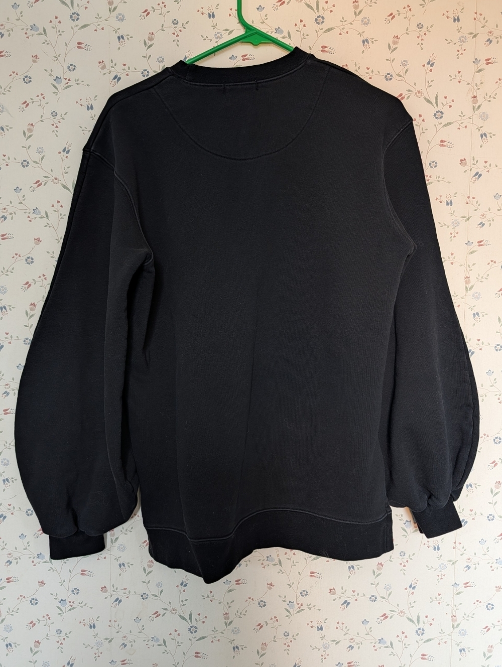 LA Tribe Crewneck Sweatshirt Balloon Sleeves split hem long length Streetwear Up - Picture 7 of 12